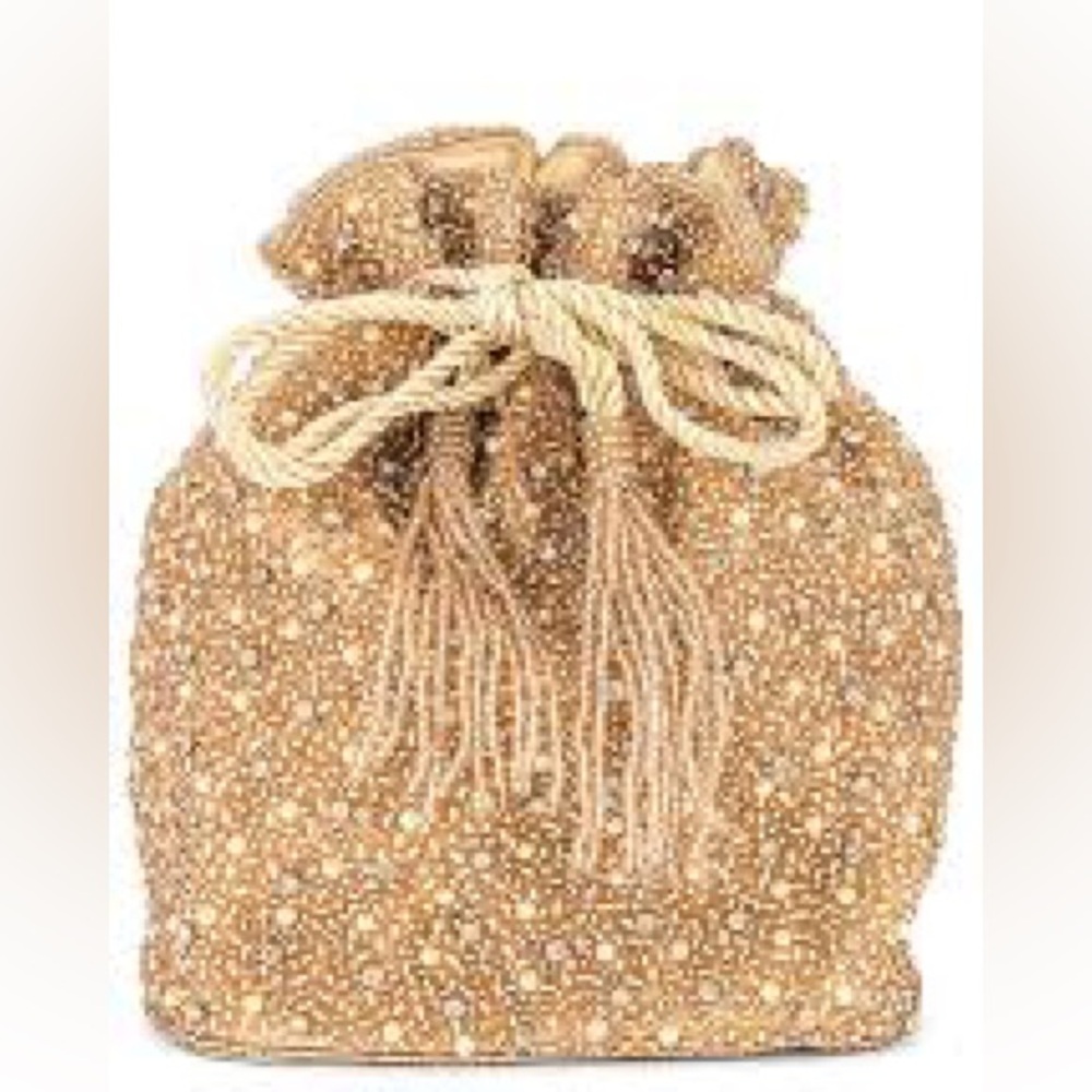 Revolve From St Xavier Mini Pearl Drawstring Bag